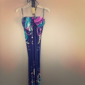 Beautiful purple Papillon floor length dress